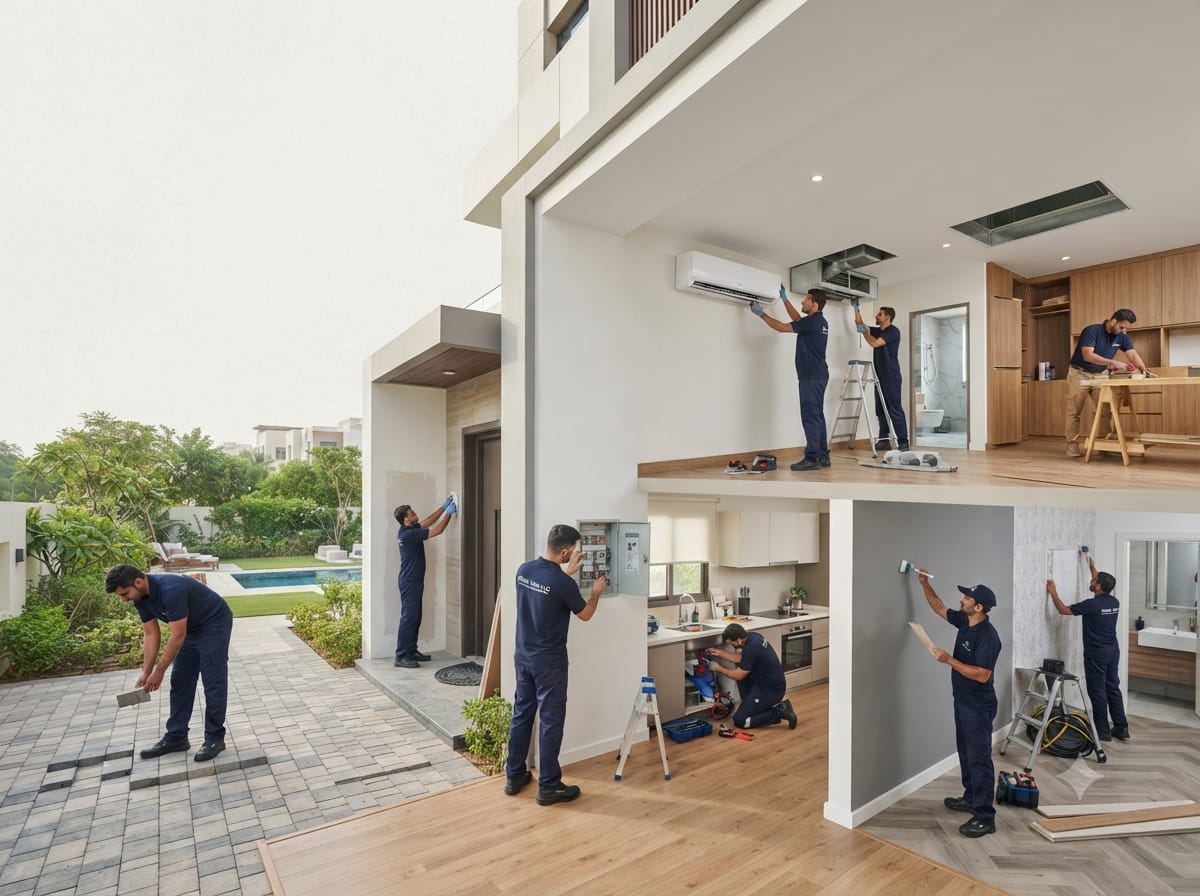 Shine View Technical Services team providing maintenance services in Dubai