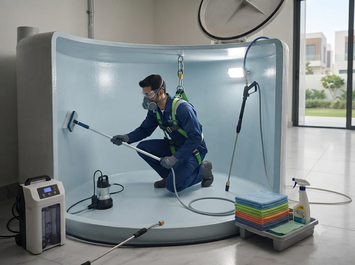 Water tank cleaning services in Dubai